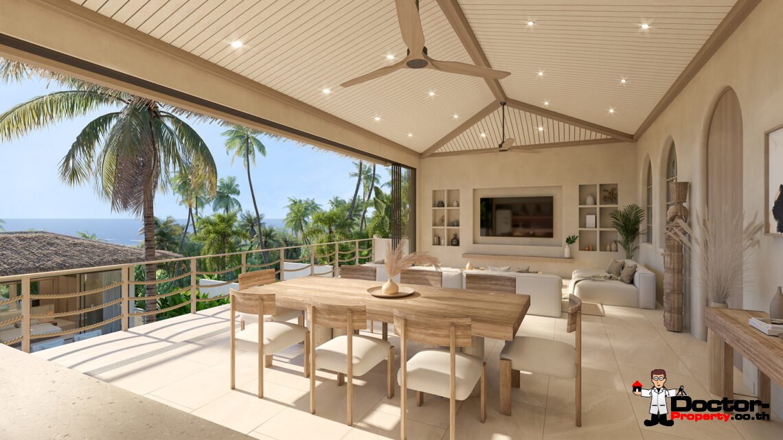 5 Bedroom Villa with Sea View and Sunset View in Bang Makham, Koh Samui – For Sale